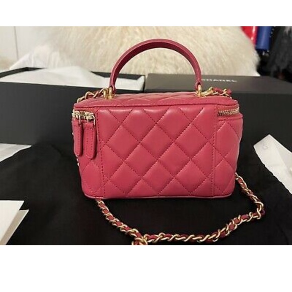 CHANEL 21A Top Handle Small Vanity on Chain BNIB FULL SET - Picture 3 of 12